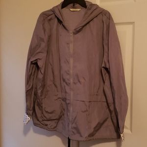 XXL Womens Gray Rain Coat